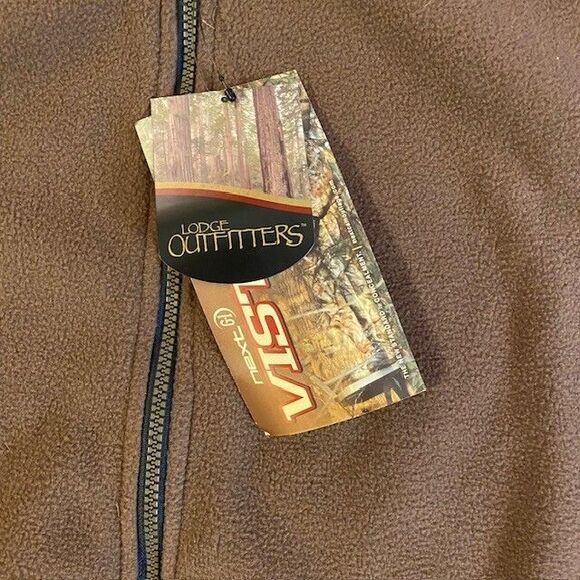 Lodge Outfitters Men’s Large Camo Fleece Jacket Zip Front Outdoors Hunting 42-44 - Picture 2 of 6